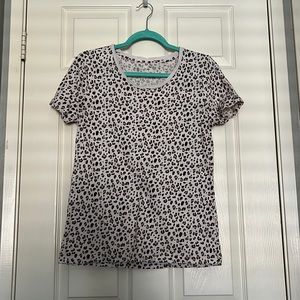 J Crew, Animal Print T-Shirt